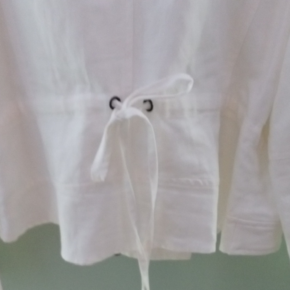 Karen Kane White Jean Jacket - Picture 4 of 4